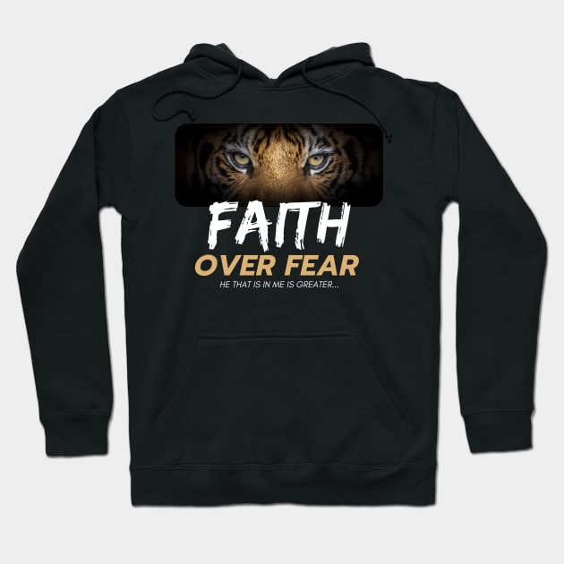 faith over fear t-shirt Hoodie by Clothspee